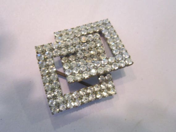 rhinestone jewelry prototype huge piece vintage r… - image 4