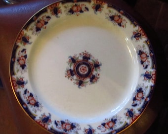 cauldon england serving platter 13" gorgeous flow blue