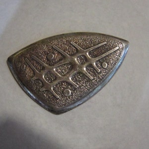 vintage beau sterling pin brooch most unusual 2 1/2&quot; by 1 1/2&quot;