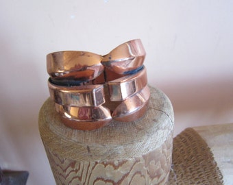 signed renoir copper clamper bracelet, cuff bracelet, copper jewelry
