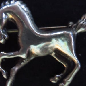 sterling horse pin vintage sterling pin