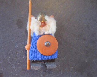 norwegian wood viking troll adorable 7" w/spear