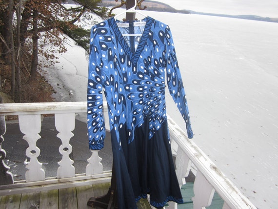 SALE...vintage alverardo bessi dress, size med cou