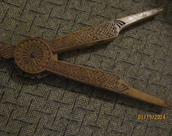gorgeous vintage carved wood nutcracker norwegian stunning piece