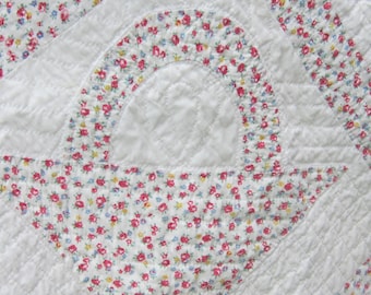 prachtige antieke handgestikte mandquilt fijne steken 70 x 86 inch, uitstekende staat