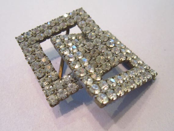 rhinestone jewelry prototype huge piece vintage r… - image 2