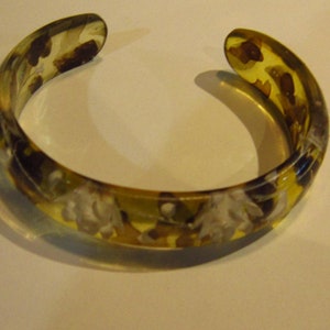 lucite cuff bracelet carved flowers vintage lucite cuff bracelet