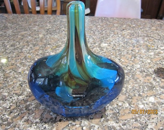 1970年代ヴィンテージ イムディーナ ガラス 大型花瓶 マルタ