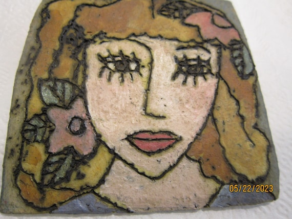 sabra segal huge brooch 2 3/4" gorgeous - image 2