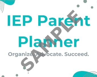 IEP Progress Monitoring Printable PDF | Special Education Meeting Organizer & Checklist