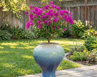 Blue Gradient Pot for Garden & Patio