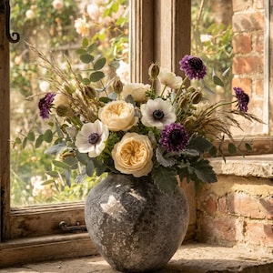 Handcrafted Aged Ceramic Vase