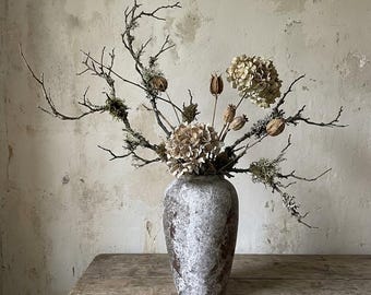 Handcrafted Aged Ceramic Vase