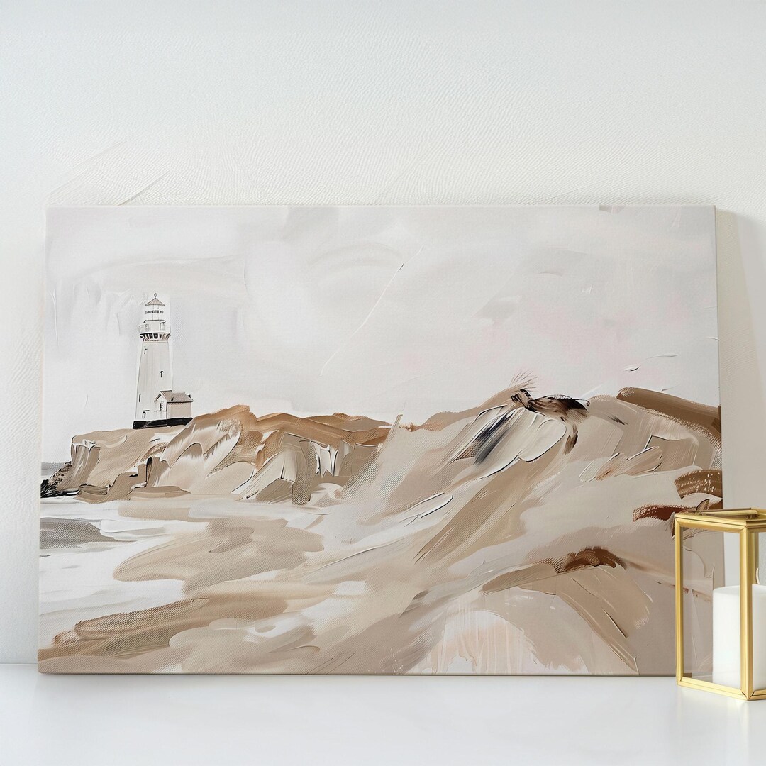 Abstract Lighthouse Wall Print on Canvas -lighthouse Oil Painting for ...