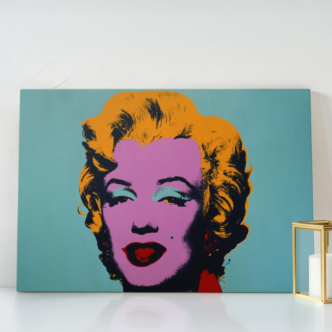 Colorful Marilyn Monroe by Andy Warhol Canvas Art Print - Trendy Home ...