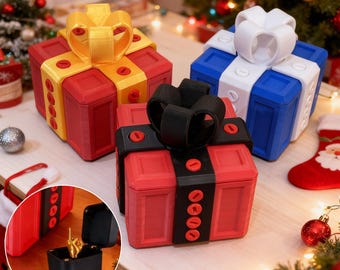 3D Print The Annoying Gift Box,Middle Finger Prank Box,Screw Puzzle,Gag Gifts,Puzzle Gift Box Print,birthday gift,Annoying Gifts For Friend