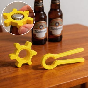 3D Printed Easy Grip Bottle Cap Opener,Non-Slip Beer Bottle Opener,Creative Bar Tool,Twist Bottle Opener,Kitchen Gadget,Outdoor Enthusiast