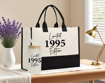 30 & Fabulous Tote Bag - 30th Birthday Gifts For Women, Large Canvas Beach Bag, Reusable Grocery Bag - View #8