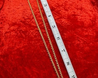 24K Gold Plated Thai Rope Chain Necklace | Minimalist Unisex Jewelry