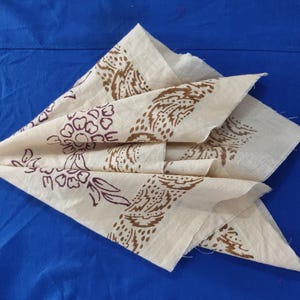 Cotton Block Print Napkin For Kitchen 18 x 18 Inch Block Print Cloth Dinner Table Reusable Napkin