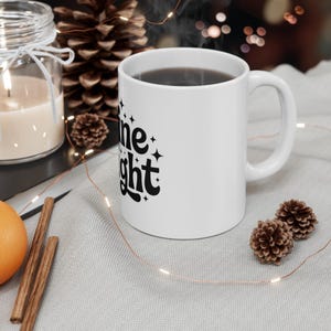 Elegant Mug, Coffee Cup, Tea Mug, Gift for Her, White Ceramic, Wedding Gift, Office Decor
