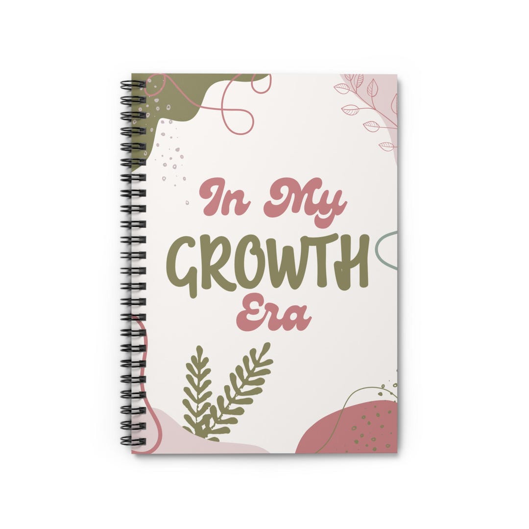 In My Growth Era Spiral Notebook | Floral Motivational Journal - Etsy