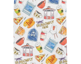Gilmore Girls Theme Blanket - Luke's Diner - Dragonfly Inn