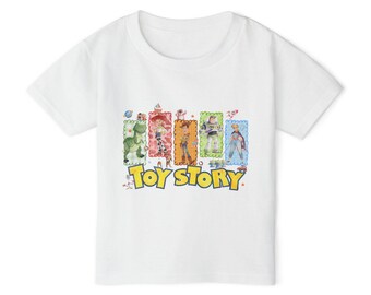Toy Story Characters Toddler T-shirt | Kids Movie Graphic Tee