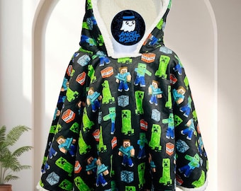 Car Seat Poncho, boys Inspired poncho, Birthday gift, Christmas present, Winter Poncho, Kids Poncho, Winter coat.