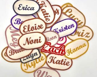 Custom Name Embroidery Patch - Iron-On or Sew-On