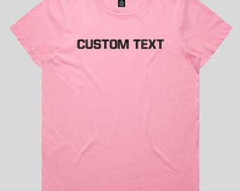 Custom Embroidered  T-shirt, Customizable Shirt,Women Gift