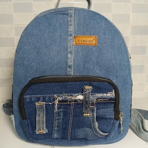 Denim Rucksack, handgemachter Rucksack