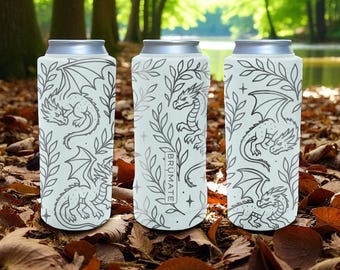 Dragon Slim Brumate Can Cooler– Engraved Stainless Steel Insulated Holder for 12oz 16oz 24oz Slim Cans | Fantasy Gift