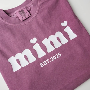 カスタム ミミ コンフォート カラーズ シャツ – おばあちゃんへのギフト Tシャツ