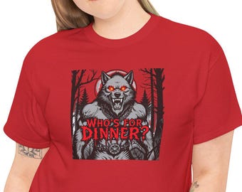 Werewolf Graphic Tee: Spooky Halloween Unisex Cotton Shirt