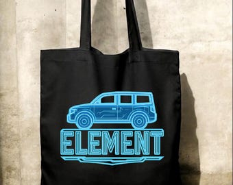 Honda Element Inspired Tote Bag - "Electric Feel" Tote Bag (15" x 16")