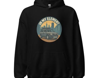 Honda Element Inspired Pullover Hoodie - "In My Element - Urban Escape"