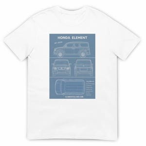 Honda Element Inspired Tee - &quot;The Blueprint&quot; T-Shirt