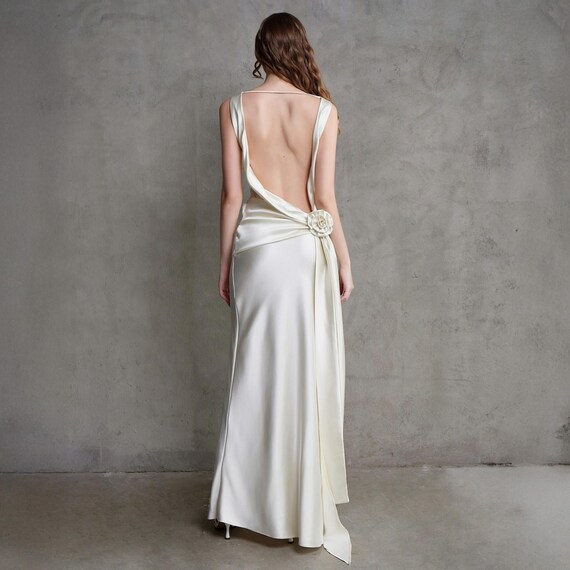 brown high heel dress boots Cross Back Maxi Dress | Cross Back Bridesmaid Dress