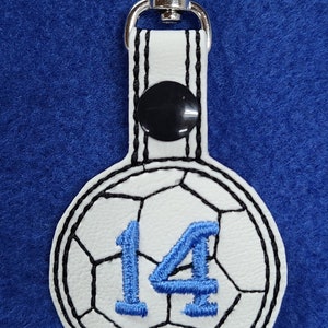 Soccer Keychain, Personalized Soccer Keychain