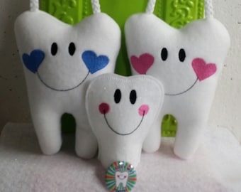 Personalized Tooth Fairy Pillow with "I Lost My Tooth" Pin