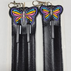 Butterfly Lanyard Pen Holder, Double Pen Holder, Pen Holder for Lanyard, Backpack pen holder