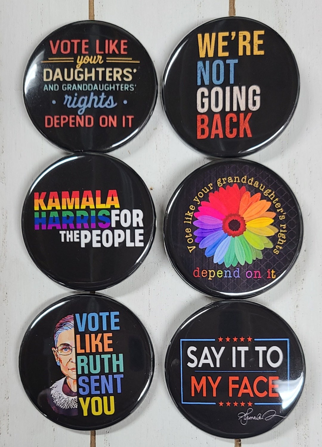 Kamala Harris for President, Vote for Kamala Harris Pin or Magnet, 2024 ...
