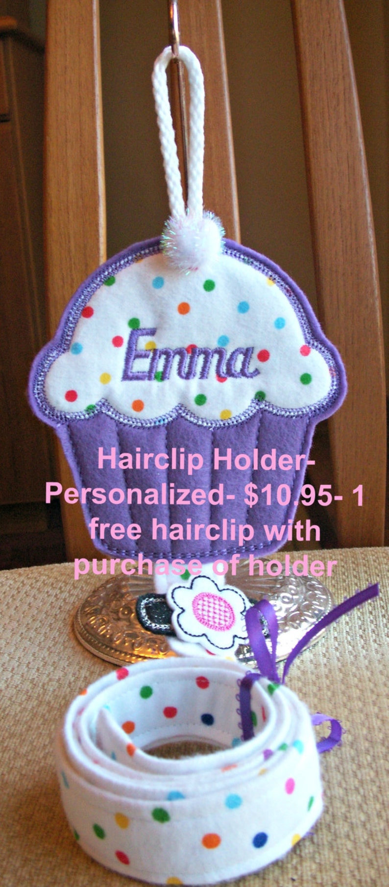 Personalized Hair Clip Holder for Girl's Barrettes Clips Etsy