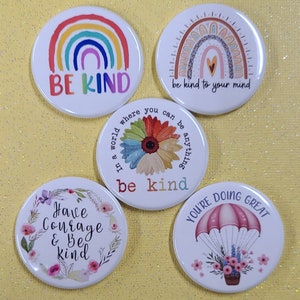 Positivity Magnet or Pin, Positive Affirmations Magnet, Pin, Refrigerator Magnet, Workspace, Locker Magnet, Supportive Affirmation Magnet
