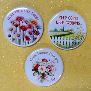 Set of 3 Positive Thoughts Magnets, Positive Vibes Refrigerator Magnets, Self Care Frige Magnet, Gift under 20, Inspirational Magnet