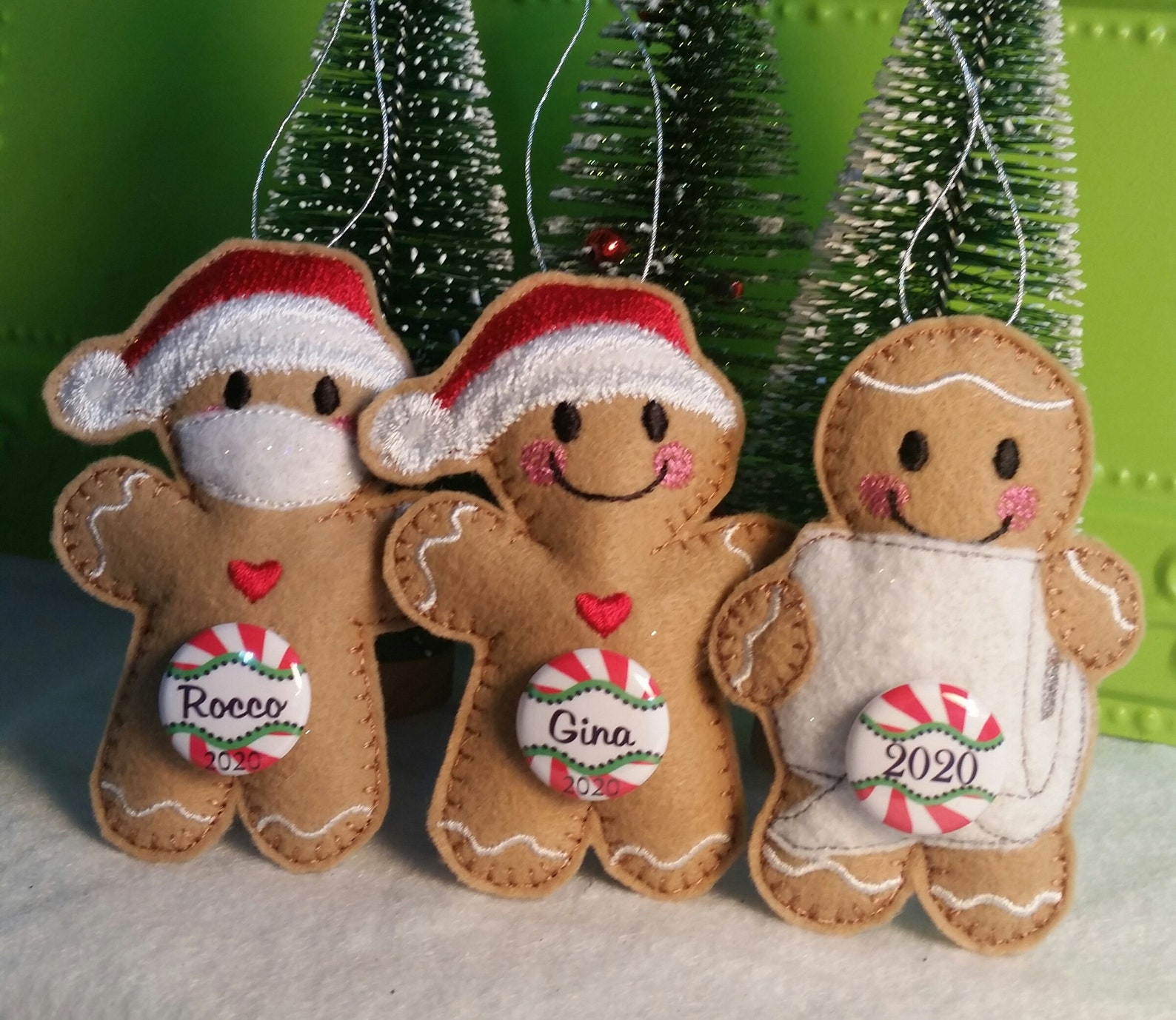 Personalized Christmas Gingerbread Ornament Personalized Etsy