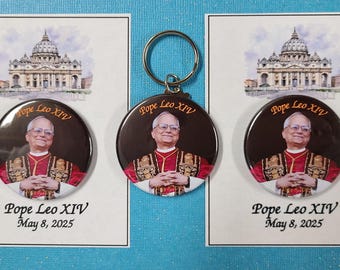 Pope Leo XIV Pin or Magnet: Commemorative Keepsake