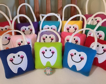 Personalized Tooth Fairy Pillow: Embroidered Fleece with "I Lost My Tooth" Pin