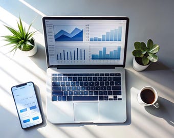 AI Business Automation Concept Template | E-commerce Dashboard, CRM, AI Workflows | Etsy Seller Tool